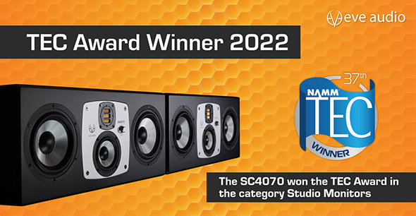 EVE Audio SC4070 won 37th TEC Award