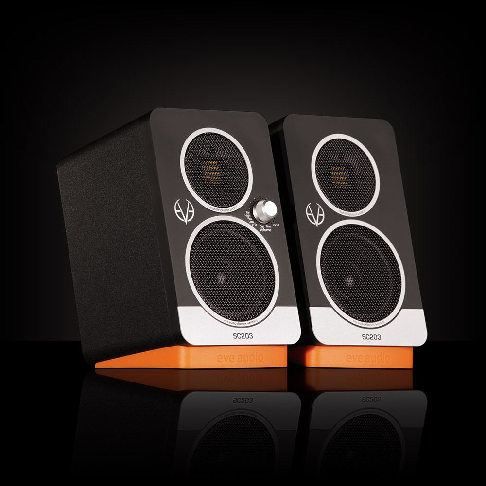 EVE Audio SC203 - Compact & Flexible Stereo Desktop Speaker Set