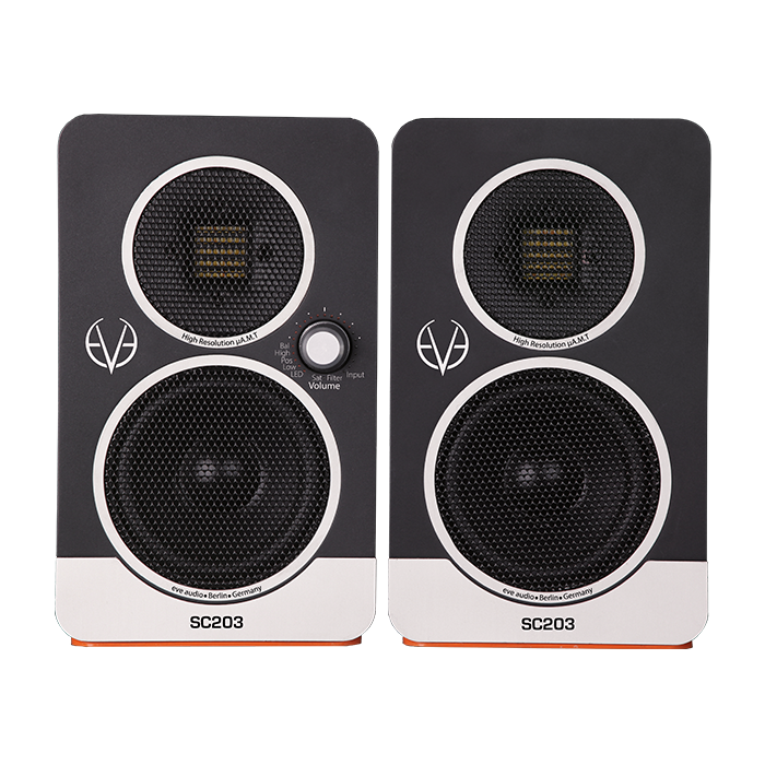 EVE Audio SC203 - Compact & Flexible Master/Slave Desktop Speaker 