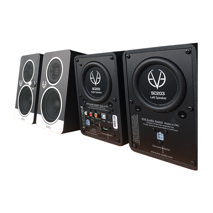 EVE Audio SC203 - Compact  Flexible Master/Slave Desktop Speaker System